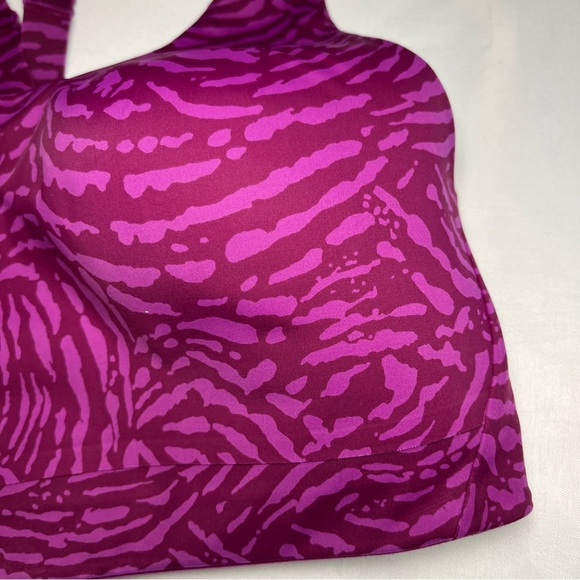 Athleta Advance Printed Bra B-DD In Fiji Magnolia Purple - Picture 4 of 11